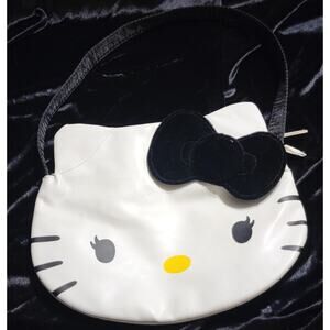 Hello Kitty Purse White With Black Bow 2013 Sanrio